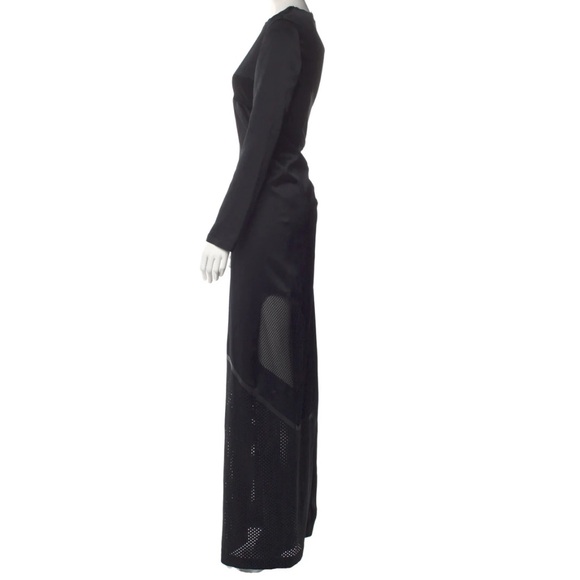 AUTH Alexander Wang Long Silky Dress Gown Black - Picture 2 of 8